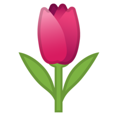 Google tulip emoji image