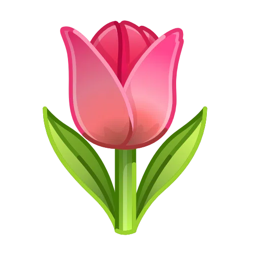 Telegram tulip emoji image