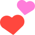 Mozilla two hearts emoji image