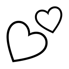 Noto Emoji Font two hearts emoji image