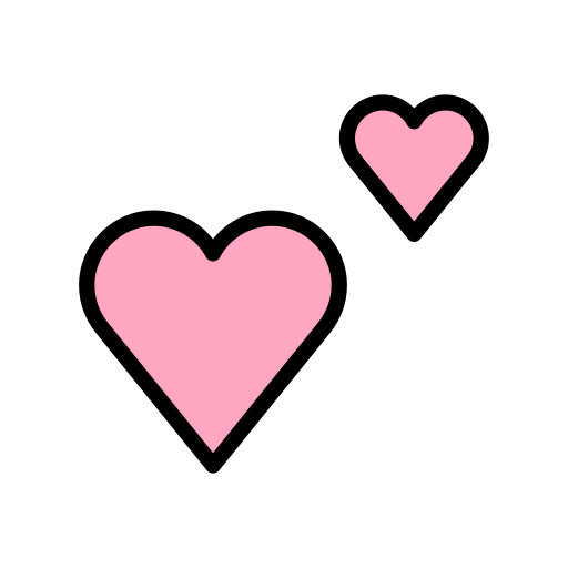 Openmoji two hearts emoji image