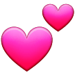 Samsung two hearts emoji image