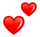 SoftBank two hearts emoji image