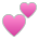 Sony Playstation two hearts emoji image