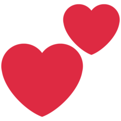 Twitter two hearts emoji image