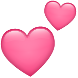 Whatsapp two hearts emoji image