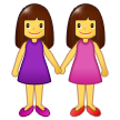 Samsung two women holding hands emoji image
