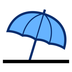 Emojidex umbrella on ground emoji image