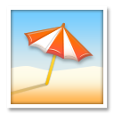 LG umbrella on ground emoji image