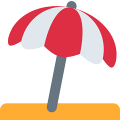 Twitter umbrella on ground emoji image