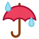 HTC umbrella with rain drops emoji image