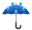 Huawei umbrella with rain drops emoji image