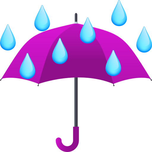 JoyPixels umbrella with rain drops emoji image