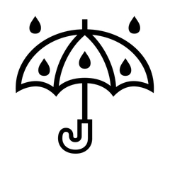 Noto Emoji Font umbrella with rain drops emoji image