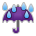 Sony Playstation umbrella with rain drops emoji image