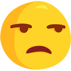 Facebook Messenger unamused face emoji image