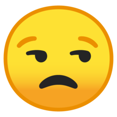Google unamused face emoji image