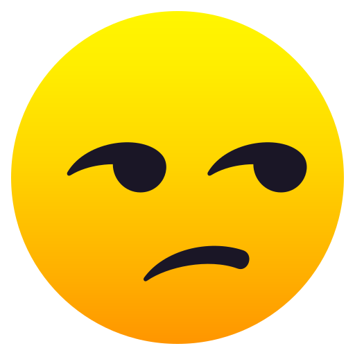 JoyPixels unamused face emoji image
