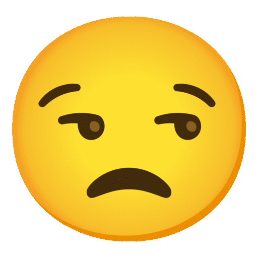 Noto Emoji Animation unamused face emoji image