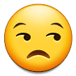 Samsung unamused face emoji image
