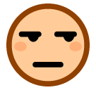 SoftBank unamused face emoji image