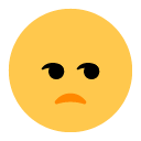 Toss unamused face emoji image