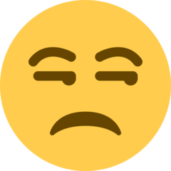 Twitter unamused face emoji image