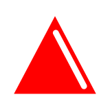 Docomo up-pointing red triangle emoji image