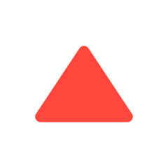 Mozilla up-pointing red triangle emoji image