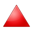 Samsung up-pointing red triangle emoji image