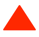 SoftBank up-pointing red triangle emoji image