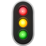 IOS/Apple vertical traffic light emoji image