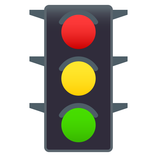 JoyPixels vertical traffic light emoji image