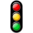 Samsung vertical traffic light emoji image