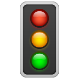 Whatsapp vertical traffic light emoji image