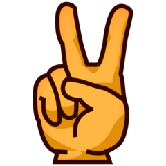 Emojidex victory hand emoji image