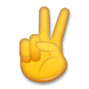 LG victory hand emoji image
