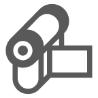au by KDDI video camera emoji image
