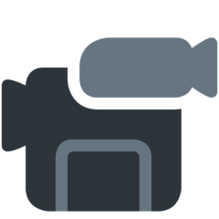 Twitter video camera emoji image