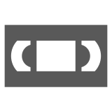 Docomo videocassette emoji image