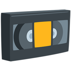 Facebook Messenger videocassette emoji image