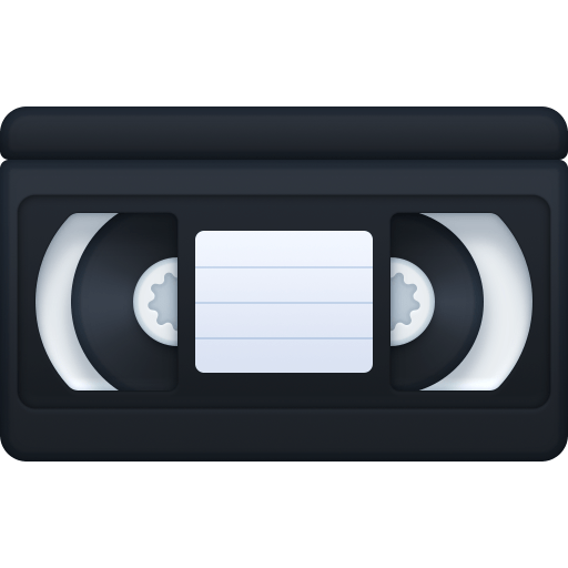 Facebook videocassette emoji image