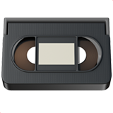 IOS/Apple videocassette emoji image