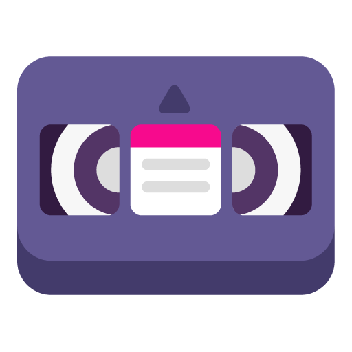 Microsoft videocassette emoji image