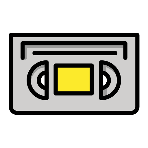 Openmoji videocassette emoji image