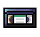 SoftBank videocassette emoji image