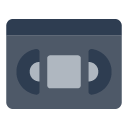 Toss videocassette emoji image