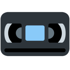 Twitter videocassette emoji image