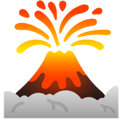 Google volcano emoji image