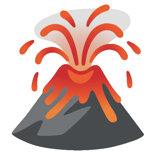 Noto Emoji Animation volcano emoji image